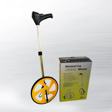walking long distance measuring wheel hand brake