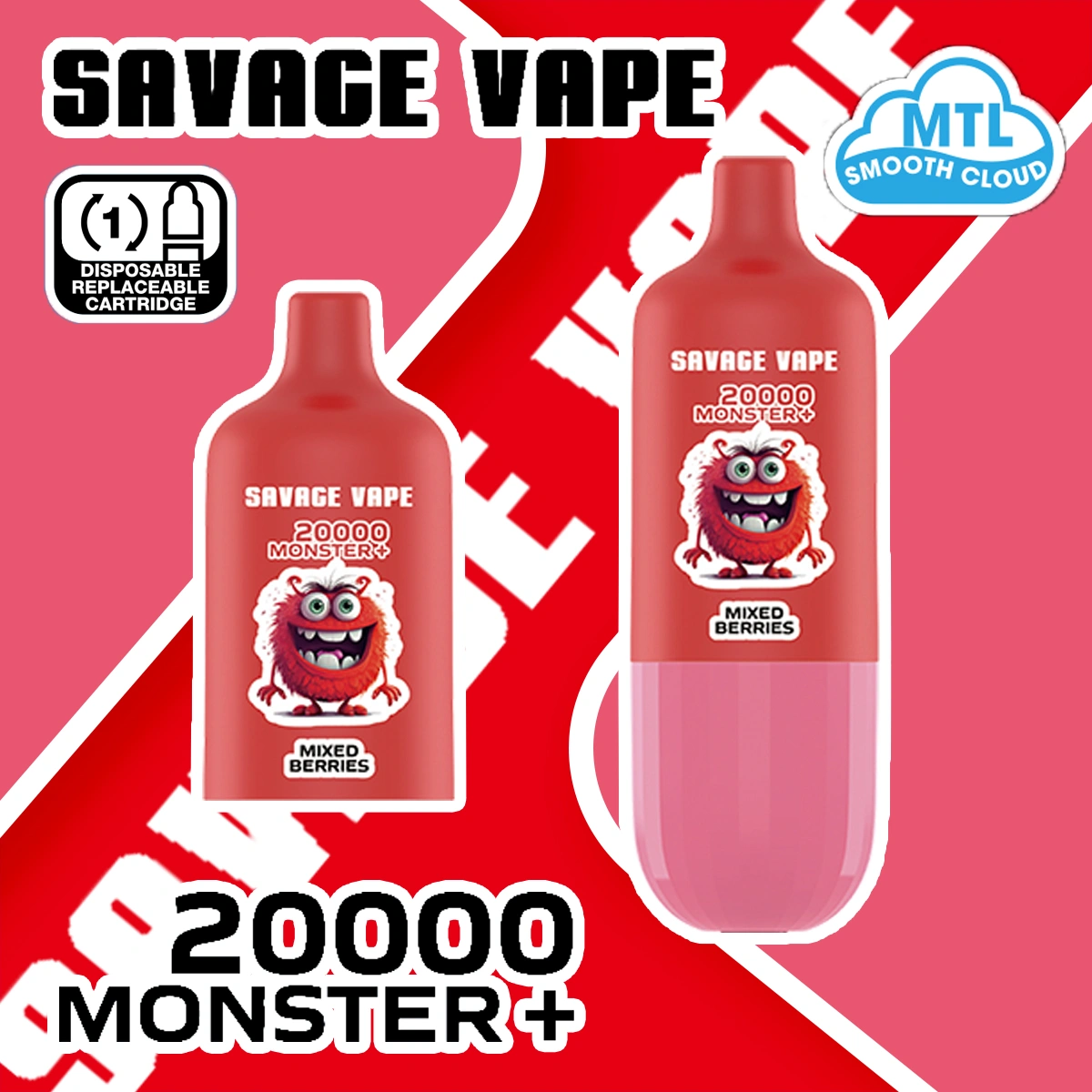 Monster Savage +Puffs 20K Mórdhíola Monaróir na Síne, image size:1200x1200