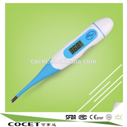 COCET Mini Smart Celsius & Fahrenheit Rotary Type Digital Thermometer with Only One Button