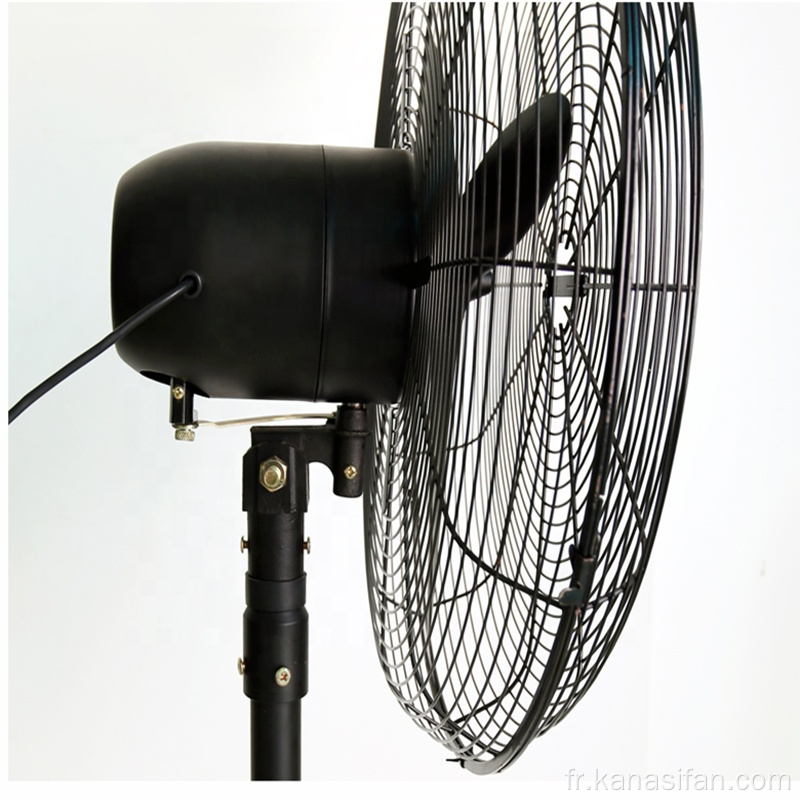 Ventilateur de support en métal noir extérieur de vente chaude