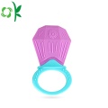 Χαριτωμένα κινούμενα σχέδια Diamond Shape Silicone Baby Teether Rings