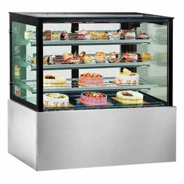 China Commercial Bakery Display Cake Refrigerated Cabinet with Marble Base