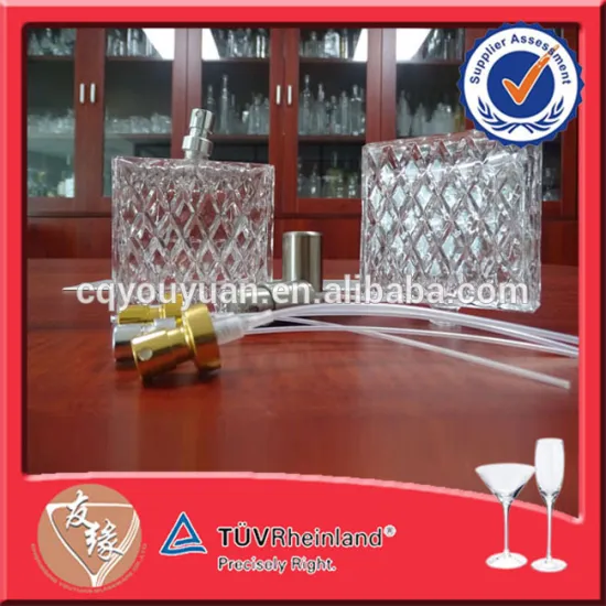 Transparent High Quality Glass Perfume Bottle 100ML Elegance Perfume for Women