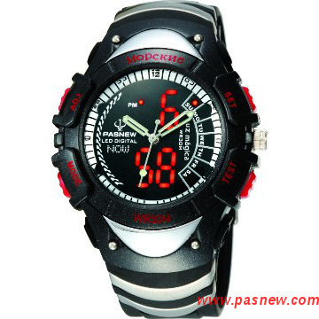 Global Times LED Analog Digital Watch