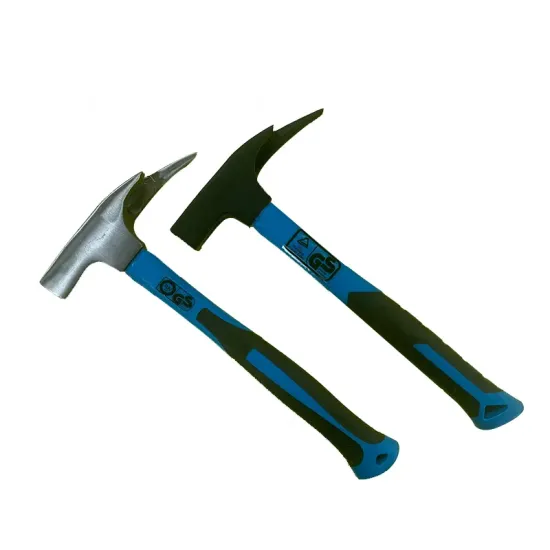 Professional German-Style Roofing Hammer with Forged Steel and Rubber Handle
