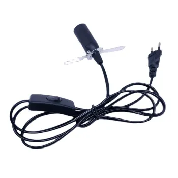 Factory Outlet 304 Switch E14 Black Cable 120cm Holder for Salt Lamp