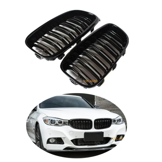 F34 Black ABS Car Front Bumper Grille for BMW 3 Series F34 GT 2012-2014