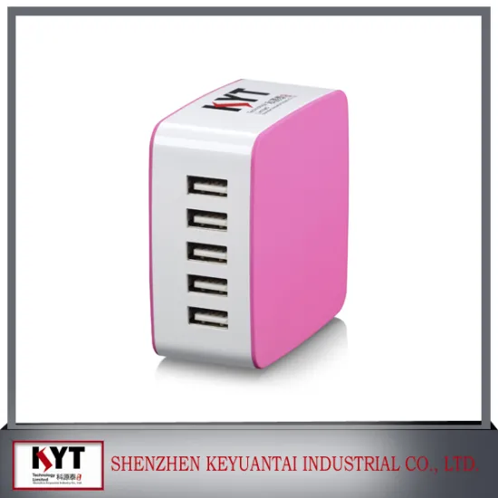 universial 100-240V 5 port usb charger with CE, Rohs, FCC and KC certification