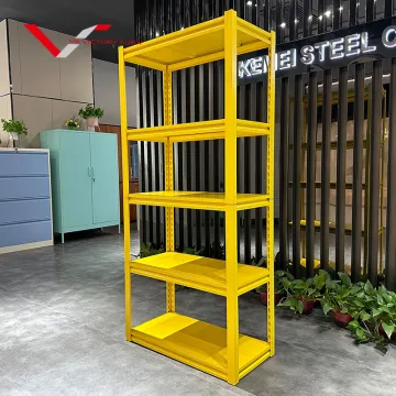 Adjustable 5 Tier Heavy Duty Garage Storage Shelf - Black Metal Steel Rack