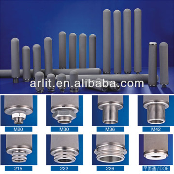 Backwash Titanium Rod Sintered filter cartridge