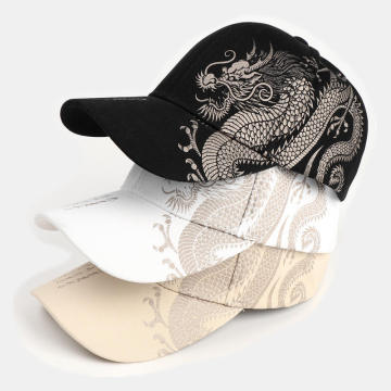 Bahar ve Yaz Çin Ejderha Deseni unisex hip-hop beyzbol şapkası