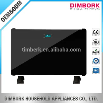 Super LCD display glass panel convector heater with wall mounted TBK080-R10