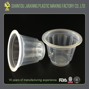 Eco-friendly dessert pudding plastic cup disposable