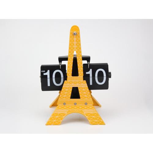 Magnificent 3D Eiffel-Tower-Form-Flip-Uhr