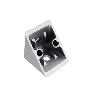 Aluminum Profile Metal 90 Degree Triangle Connector 60*60 Dustproof Corner Bracket