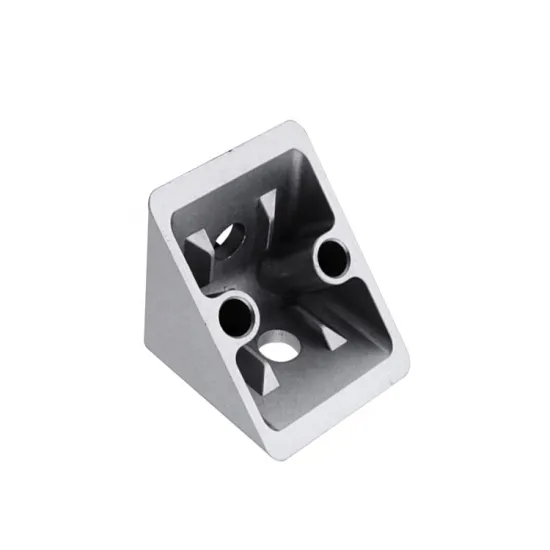 Aluminum Profile Metal 90 Degree Triangle Connector 60*60 Dustproof Corner Bracket