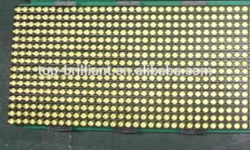 P6,P7.62 semi-outdoor/indoor amber/yellow color led module 244x122mm for bus led display sign
