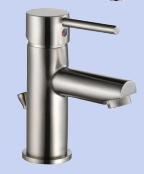 brass and chrome bathroom faucets