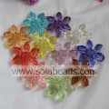 Perles de fleurs en plastique cristal froid 68MM