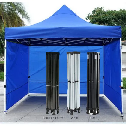 Gazebo Carpa Autoarmable 3x3 Blanco con Pared y Ventanas