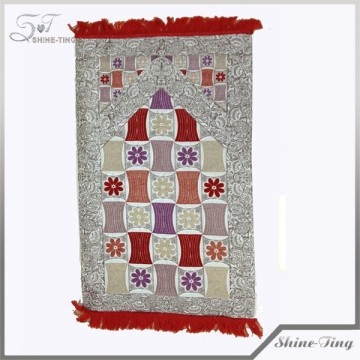 Top grade good polyester design prayer rug islamic for sale