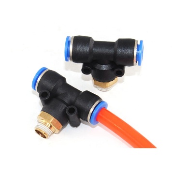 Pneumatic Quick Coupling: Pb Series T Type Fitting for Air Hose Tube Connection