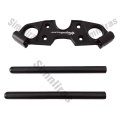 Obere Triple Tree-Klemme mit Lenker schwarz für Suzuki Hayabusa GSXR1300 08-20