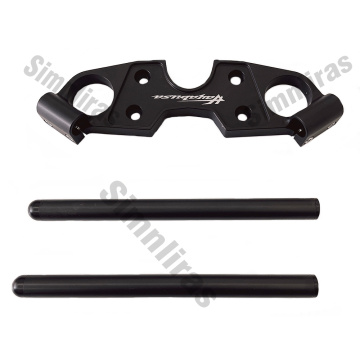 Obere Triple Tree-Klemme mit Lenker schwarz für Suzuki Hayabusa GSXR1300 08-20