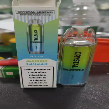 Popular Crystal Bar Legend 4000 Puffs Disposable Vape