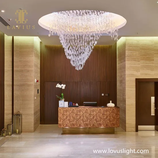 White snow mountain shape chandelier decoration chandelier hotel hall shopping mall exhibition hall chandelier large project