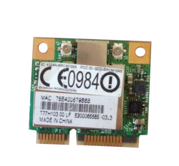 タイトル：Broadcom BCM43225 802.11 b/g/nハーフハイトワイヤレスWiFiカード