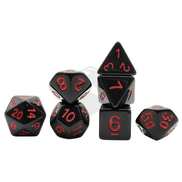 ปรับแต่ง DND RPG Acrylic Polyhedral Dice Set 7PCS