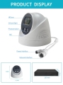 POE Security CCTV -kamerasystem 4MP NVR -satser