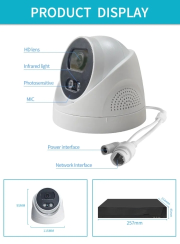 4K WIFI POE NVR Security Camera