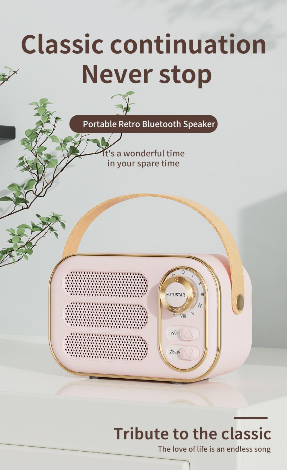 Dw13 Mini Retro Bluetooth Speaker 1