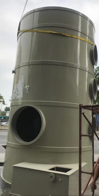 PP sheet processed into spray tower