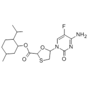 5-(4-Amino-5-fluoro-2-oxo-1(2H)-pyrimidinyl)-1,3-oxathiolane-2-carboxylic acid 5-methyl-2-(1-methylethyl)cyclohexyl ester CAS 147126-75-8