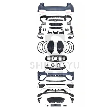 GLC63 AMG Style Bumpers, Grille, Rear Diffuser Eyebrows for Benz GLC Class X253 (2020-2022)