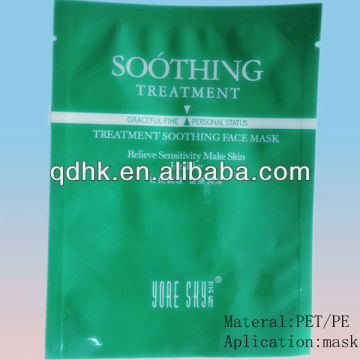facial mask plastic packaging bag with easy tear