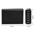 60W 6-Port USB Wall Charger Multi Charger Station