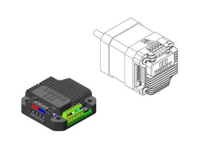 QE based closed-loop control microstep motor controller