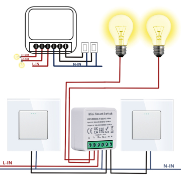 Bingoelec 16a 2Gang 2way Tuya Zigbee Smart Switch Módulo