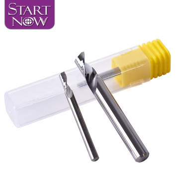 Startnow Carbide Tungsten Steel Milling Cutter for Aluminum - One Flute Spiral End Mill Engraving Bit