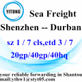 Shenzhen Global servicecode voor de expediteur naar Durban