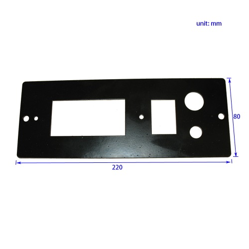 Pulverbeschichtung schwarzer Stahl -Druckknopfschalterplatte