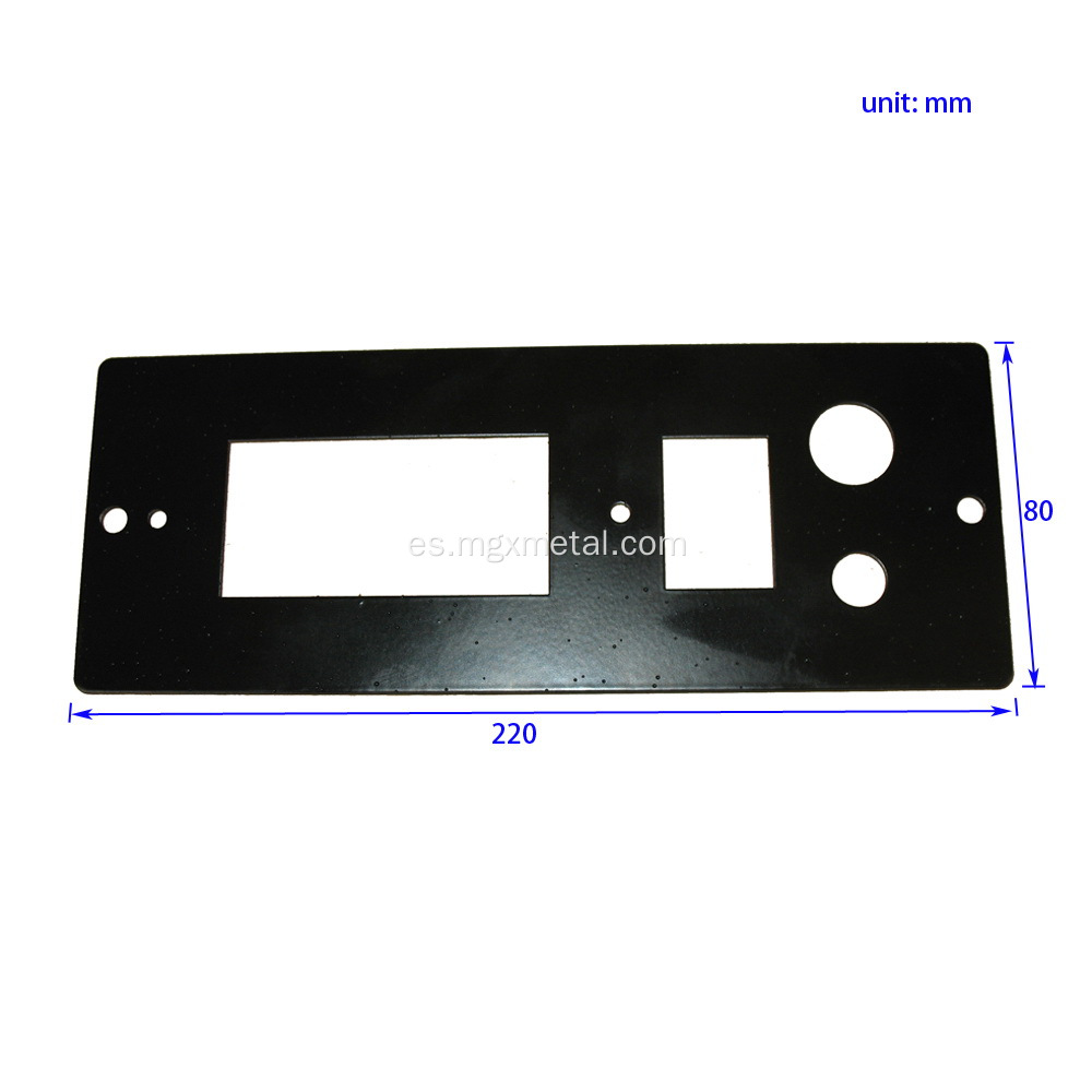 Cubro de polvo Black Steel Push Button Switch Plate