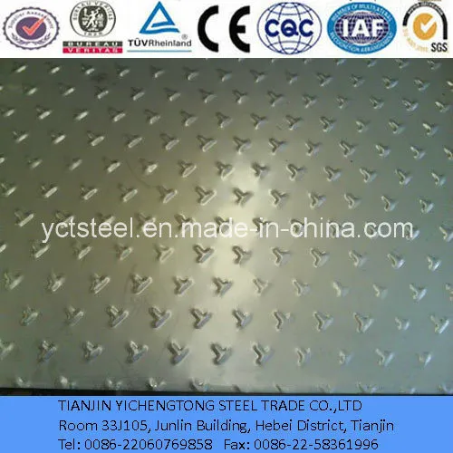 Checkered Stainless Steel Sheet 202