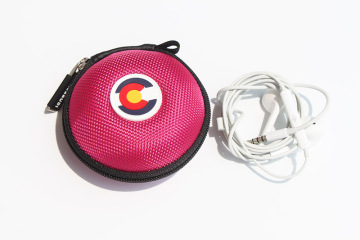 Mini round earphone case for Apple earphone