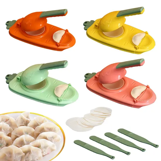 New Year Special: Factory Outlet Offers 2-in-1 Dumpling Maker Molds - A Colorful DIY Kitchen Gadgets Solution