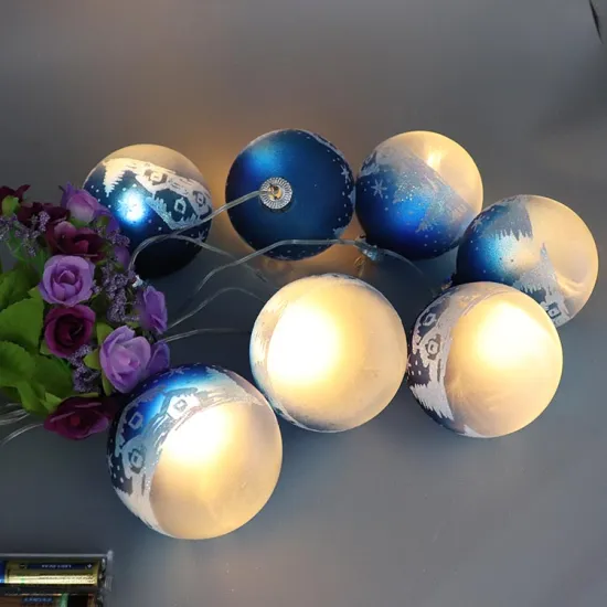 Made In China Wholesale low voltage battery led christmas indoor house decoration glass light string ball
